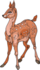 Standing Fawn Clip Art